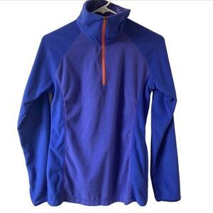 Columbia Purple/Orange Qtr Zip Fleece Pullover